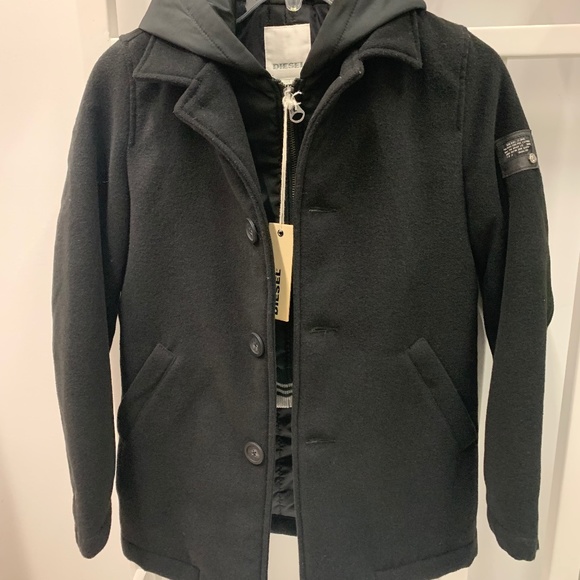 Diesel coat black size - Picture 1 of 8